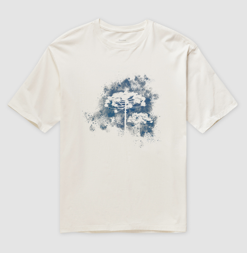 Araucária Aquarela Azul 2