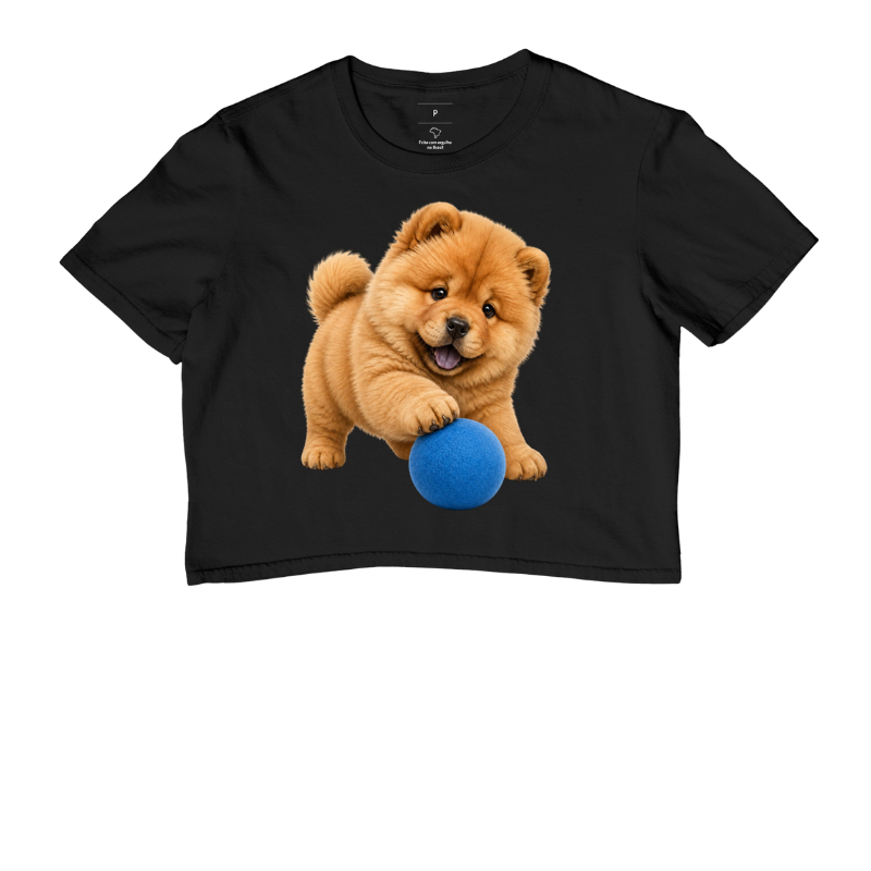 Chow-Chow - Desenho Animado - Cropped