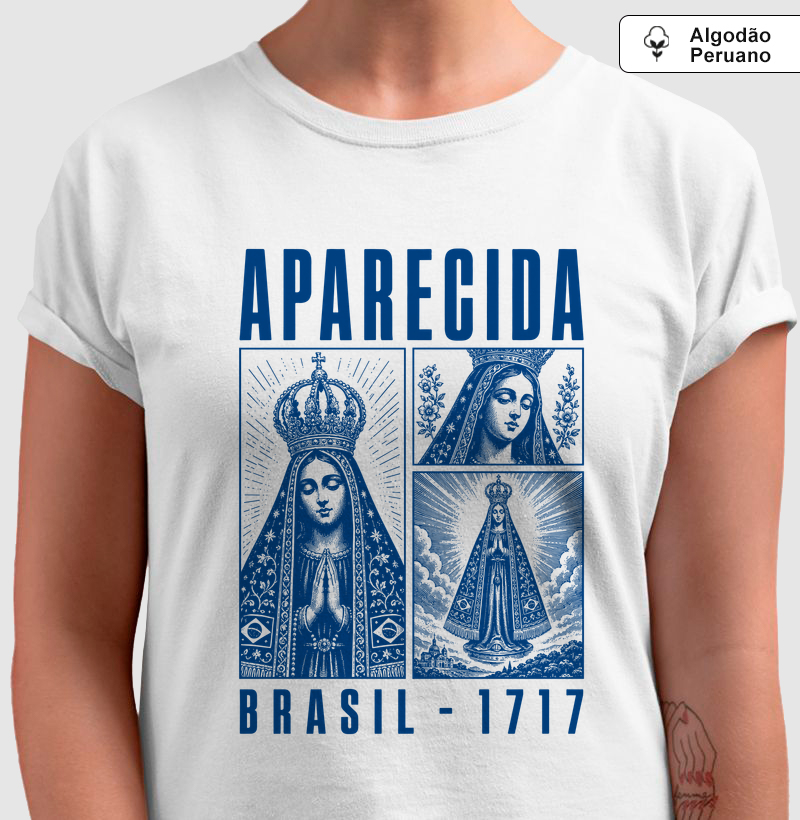 Nossa Senhora Aparecida Brasil 1717 - Algodão Peruano