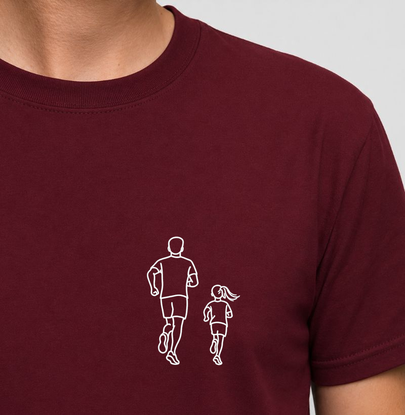 Camiseta Corrida - Pai & Filha Bolso