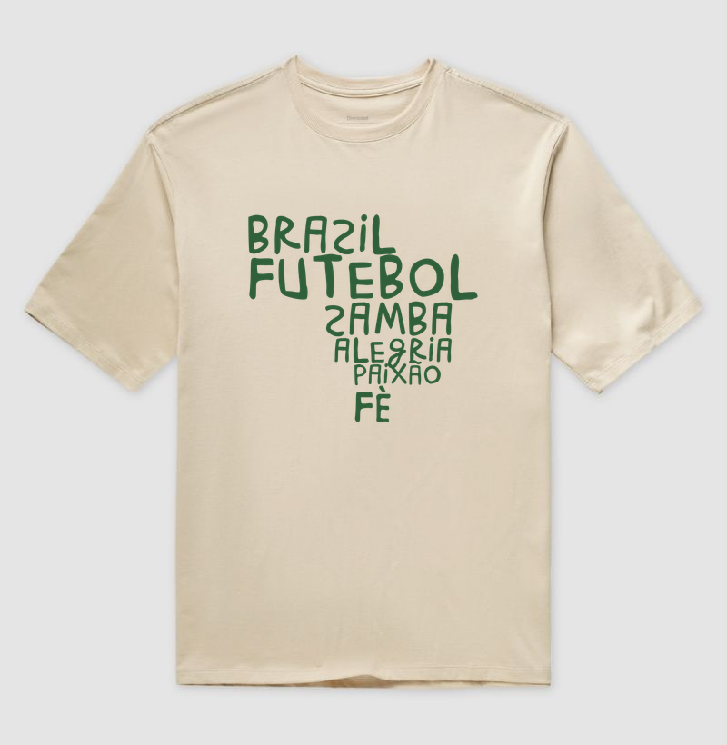 Brasil de futebol, samba, alegria, paixão e fé