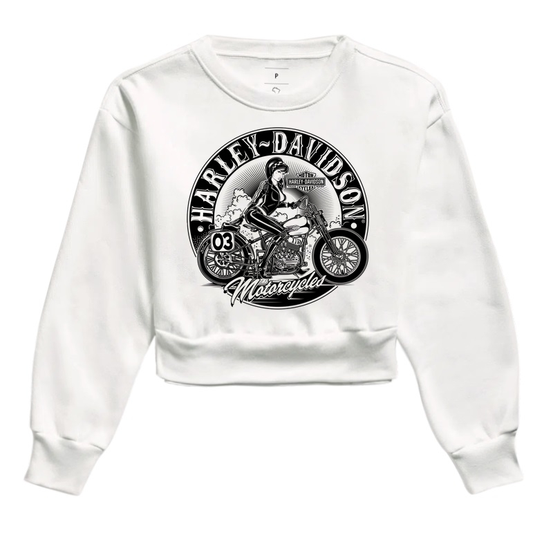 Moletom Cropped Harley Davidson 6
