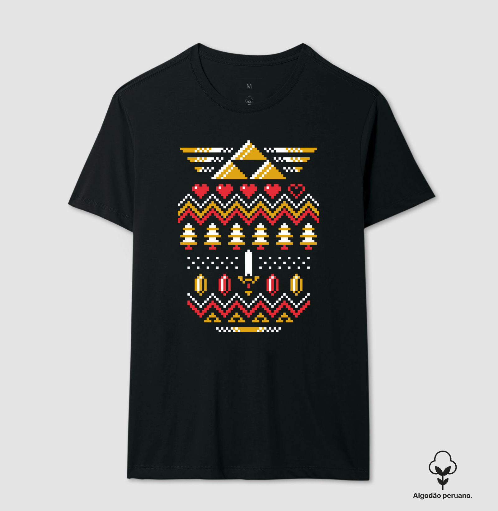 Suéter Feio de Natal Gamer - Camiseta Algodão Peruano