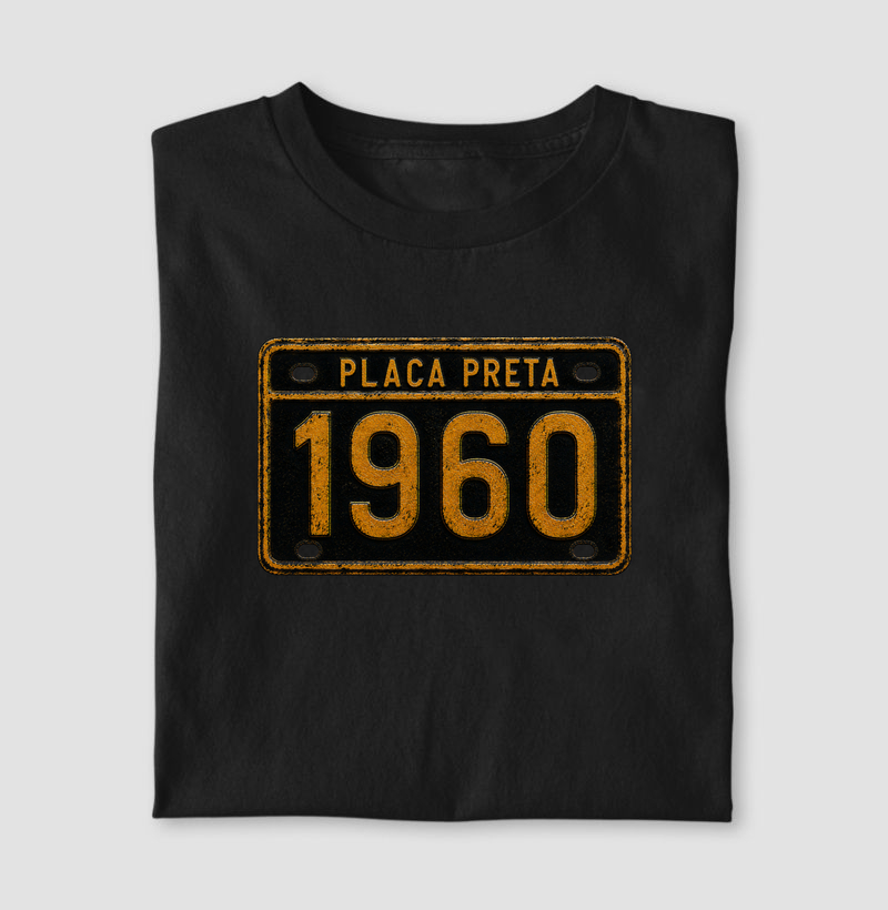 Camiseta Placa Preta 1960