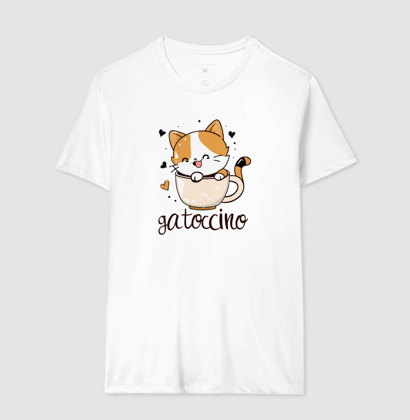 Camiseta Gato Vira-Lata "Gatoccino"