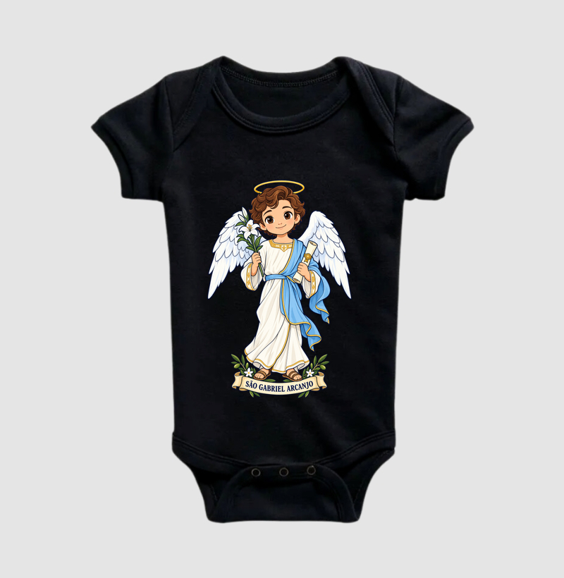 São Gabriel Arcanjo estilo chibi - Body Infantil
