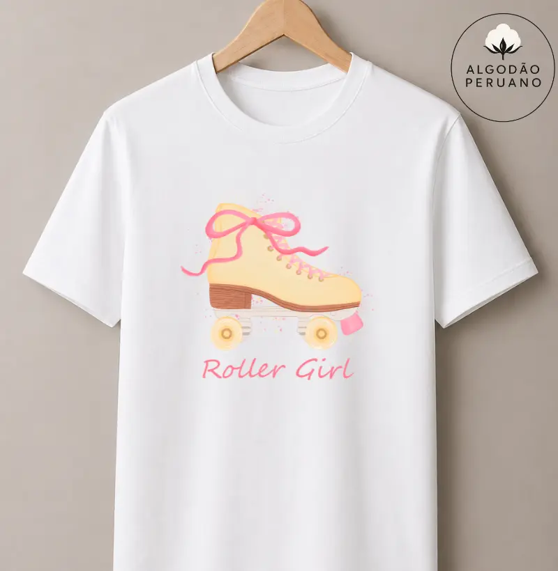 Camiseta Algodão Peruano - Roller Girl