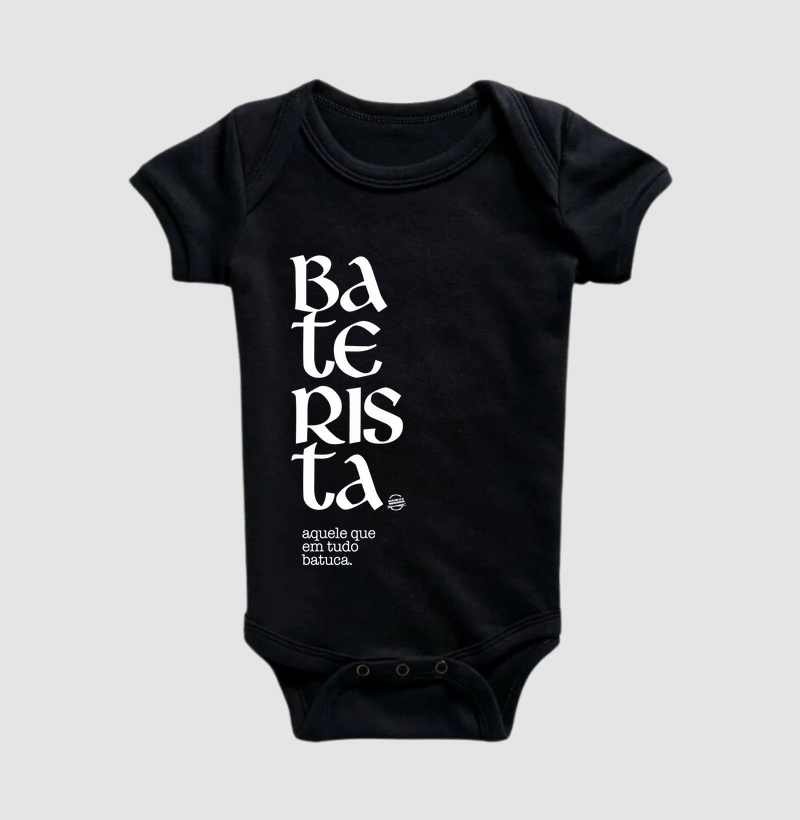 Baterista que batuca (preta e branca)