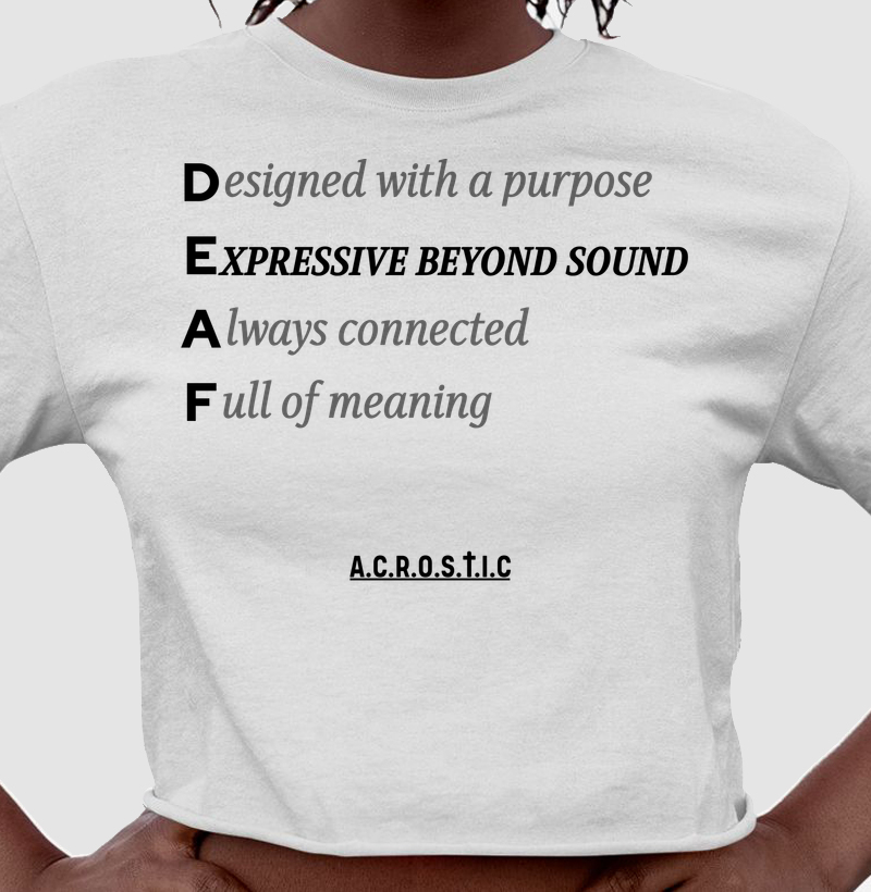 D.E.A.F | A.C.R.O.S.T.I.C