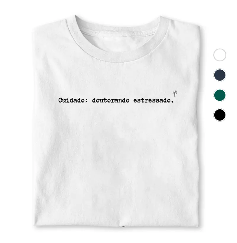 Cuidado: Doutorando estressado