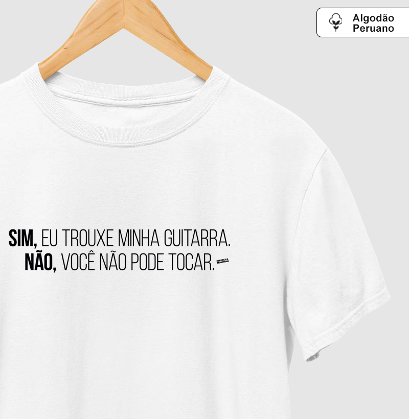 Sim, eu trouxe minha guitarra