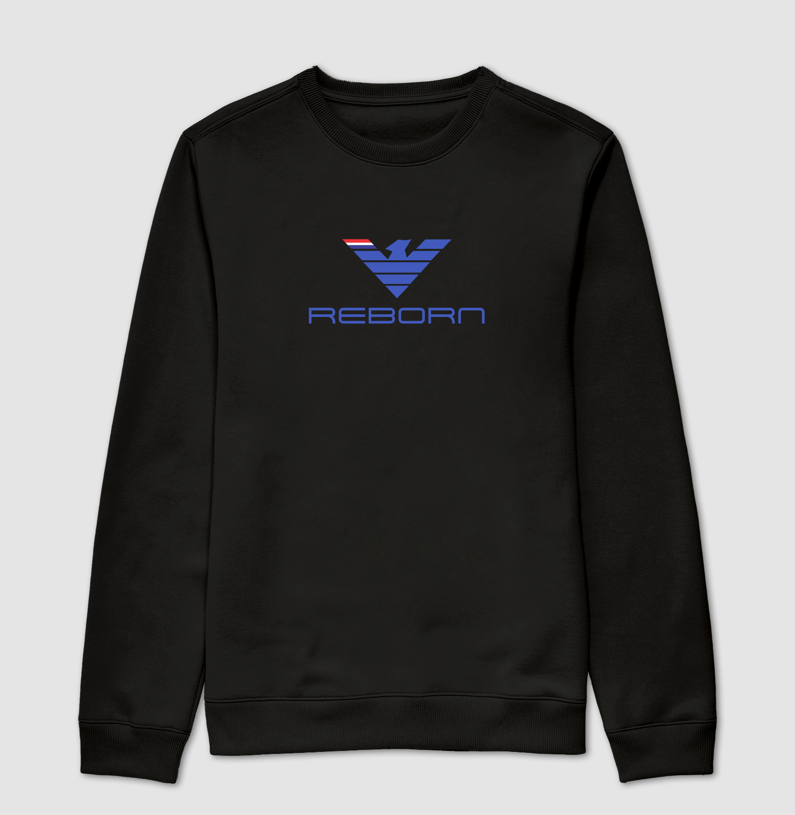🦅 REBORN BLUE | A Força da Confiança e da Superação  A estampa REBORN BLUE é uma poderosa representação de confiança, determinação e renascimento. Com sua imponente águia azul construída por linhas geométricas marcantes, a arte transmite a essência daqueles que enfrentam desafios com coragem, mantêm o foco em seus objetivos e seguem em frente com segurança e propósito.