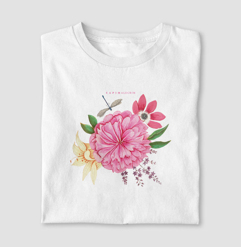 T-shirt Peônia Encantada