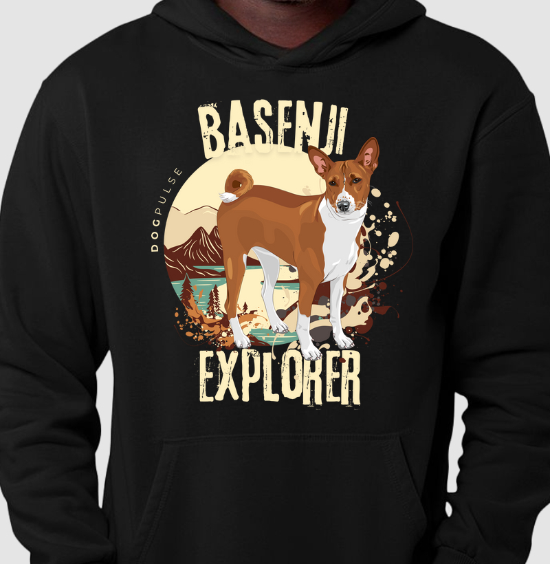 Hoodie Moletom Dog Pulse Basenji Explorer – Silent Tracker
