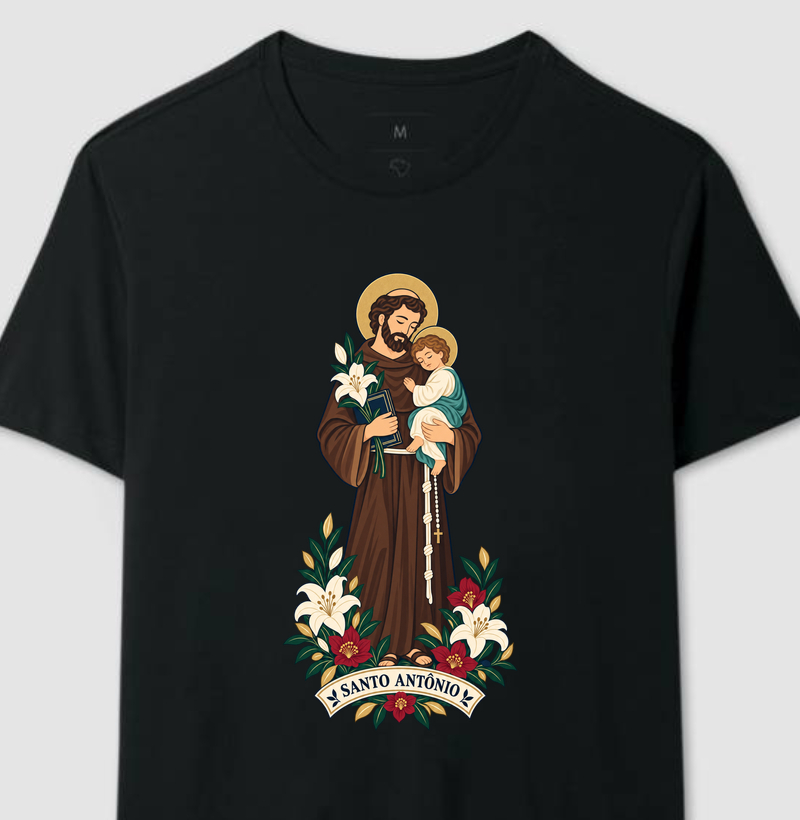 Santo Antônio -Jardim da Fé  - Camiseta