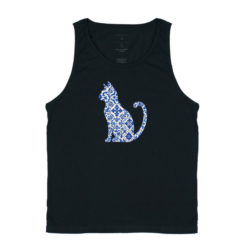 Gato em Azulejo - Regata
