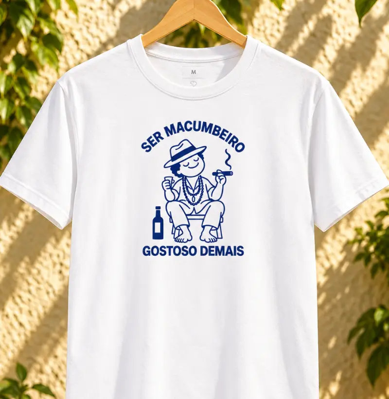 SER MACUMBEIRO - Camiseta Algodão Peruano