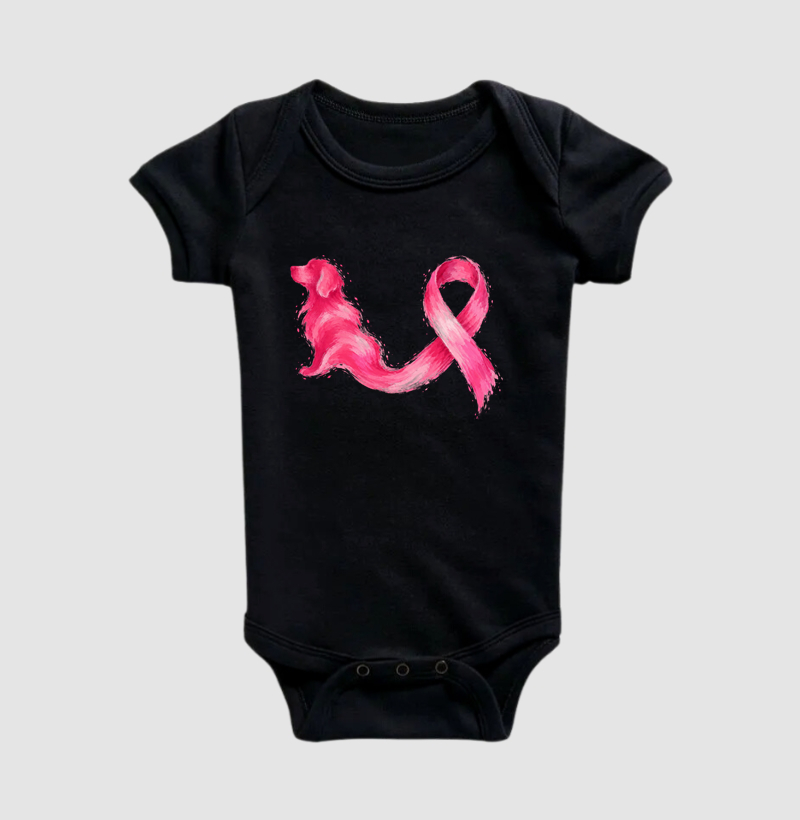 Outubro Rosa Canino - Body Infantil