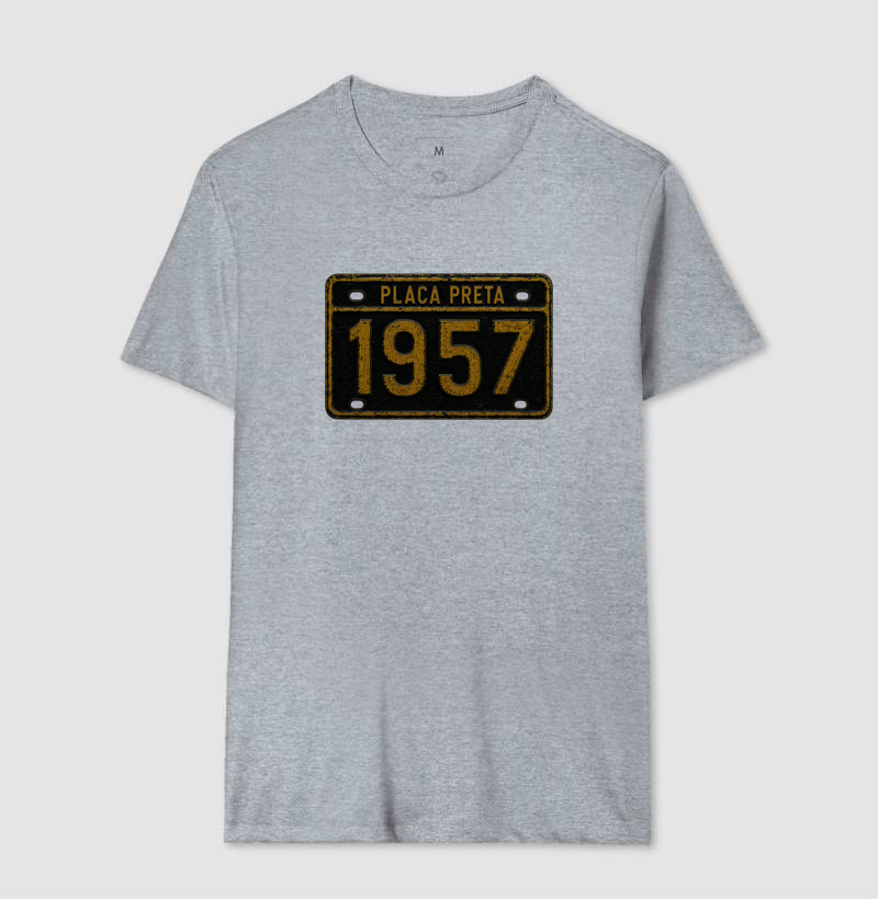 Camiseta Placa Preta 1957