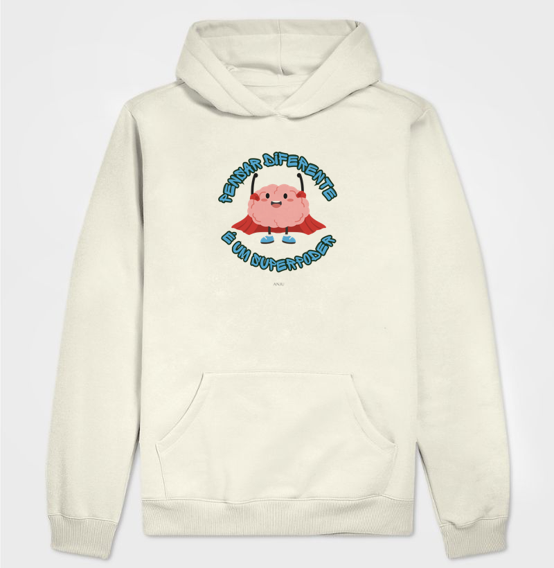 Pensar diferente é um super poder - Hoodie Moletom