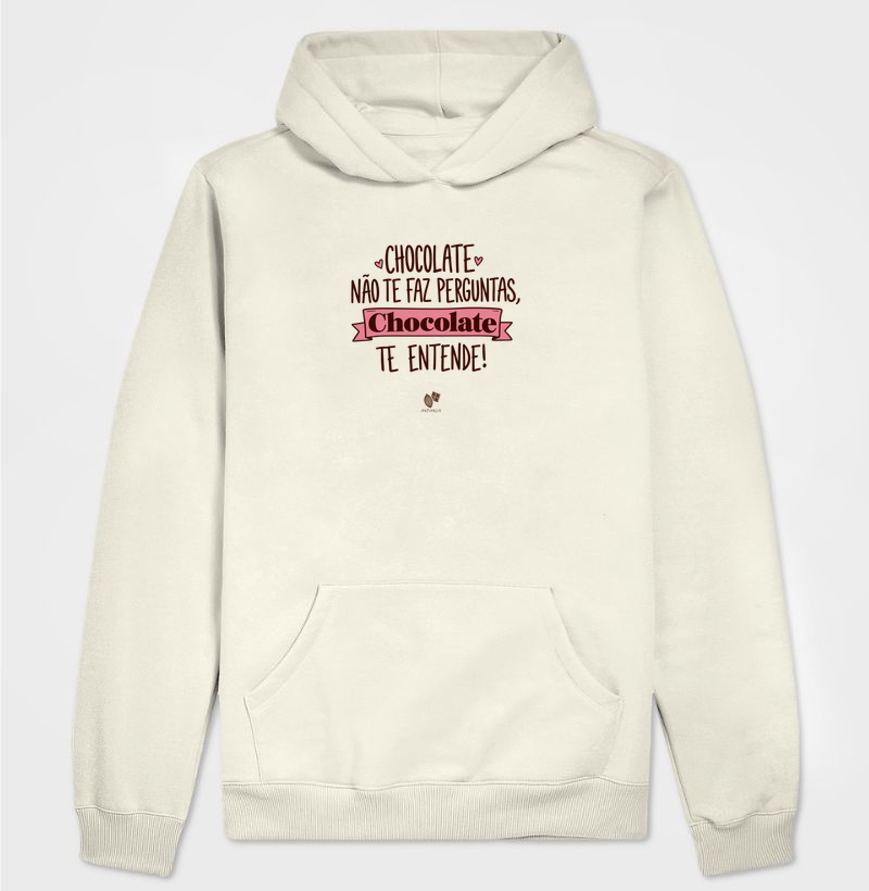 Chocolate não te faz perguntas - Hoodie Moletom