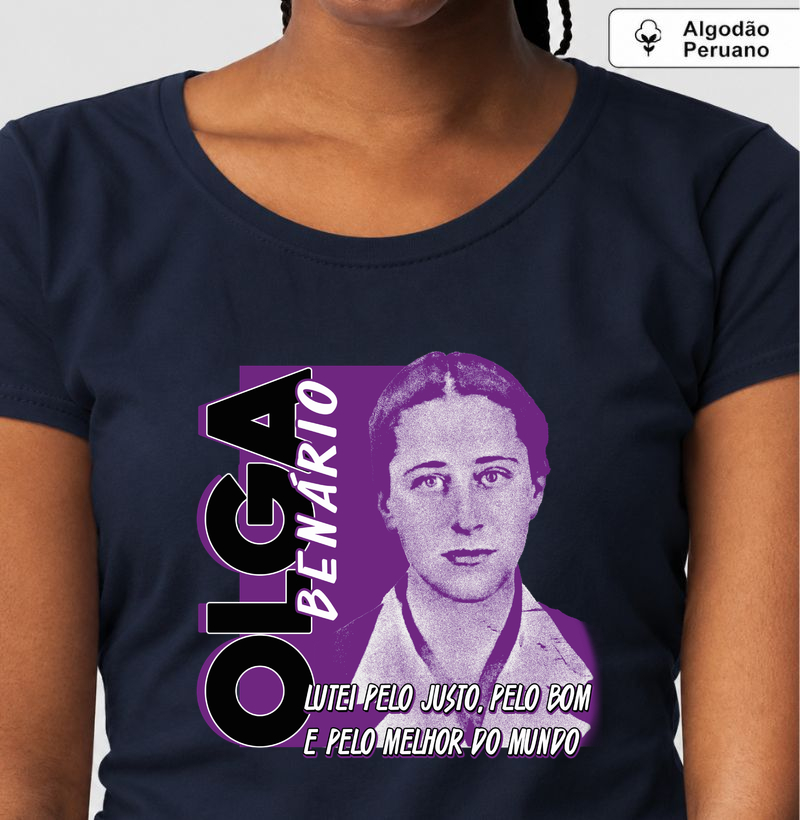 [GABYSHINY] OLGA BENÁRIO - Camiseta Algodão Peruano