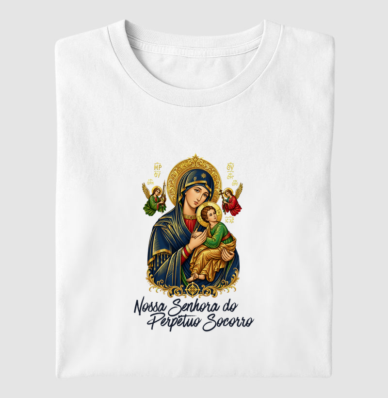 Camiseta Católica Nossa Senhora do Perpétuo Socorro