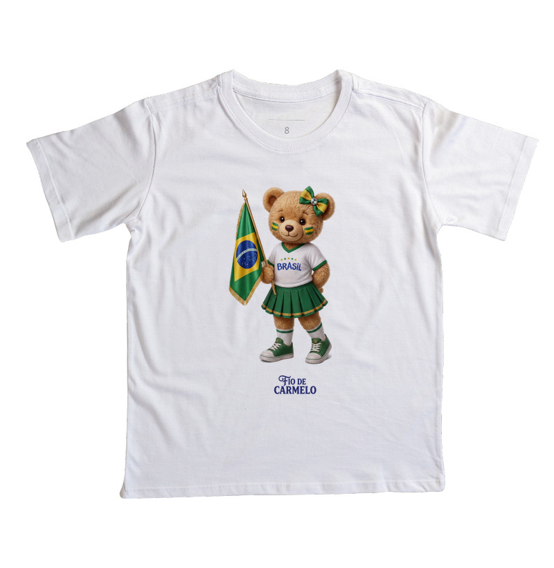Ursinha Torcedora do Brasil (cam. infantil)