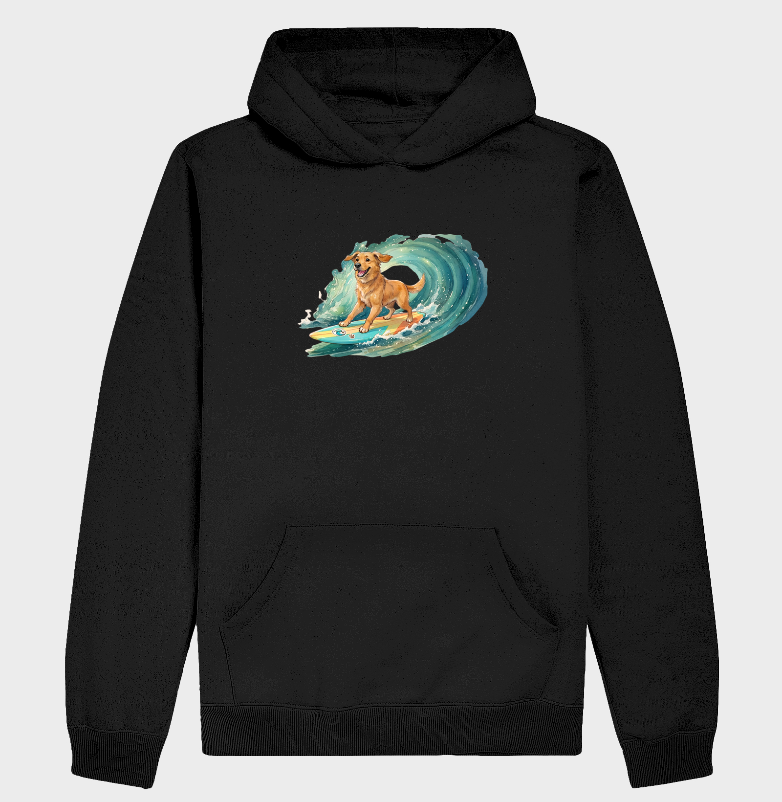 cachorro surfando grande