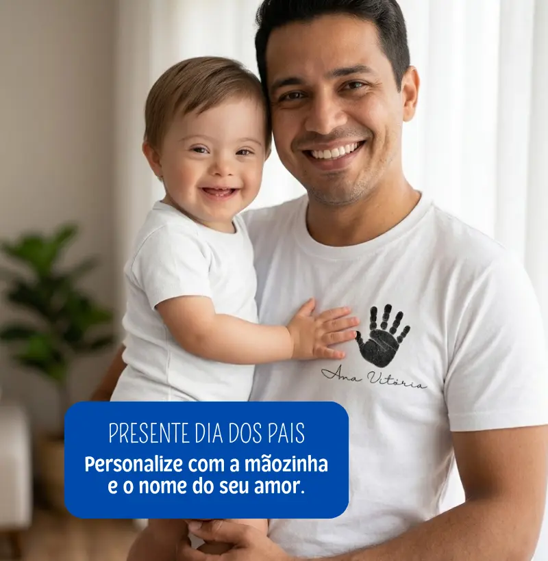 Mãozinha e nome personalizados