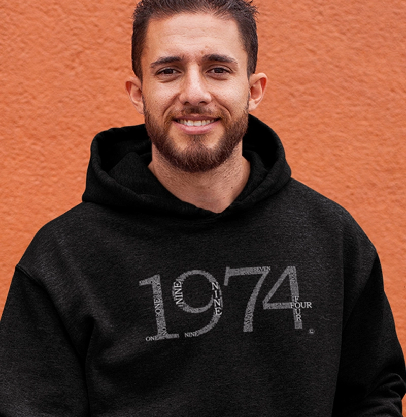 Moletom English Numbers 1974