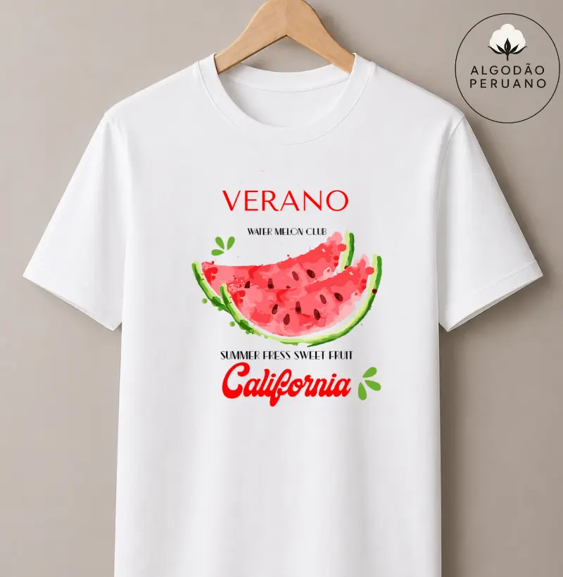 Camiseta Algodão Peruano - Verano California