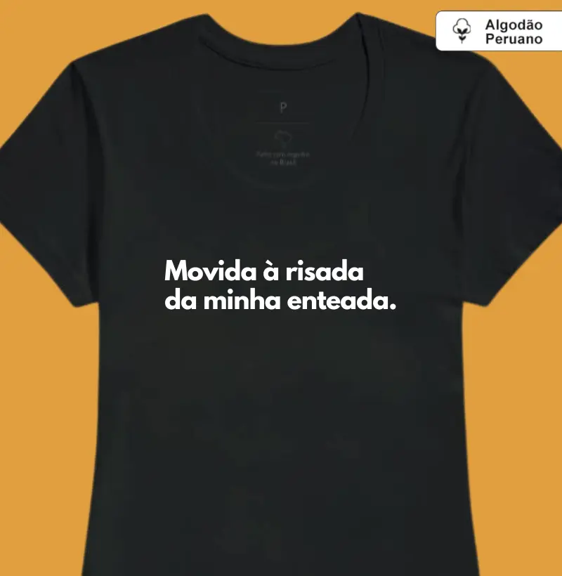 Movida à risada da minha enteada. (madrasta) (algodão peruano)