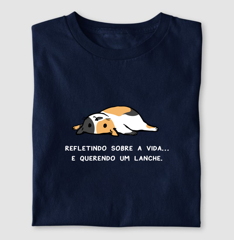 Camiseta Refletindo sobre a vida