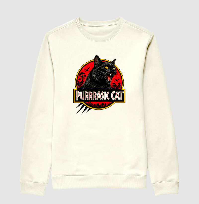 Purrrassic Cat - Suéter Moletom