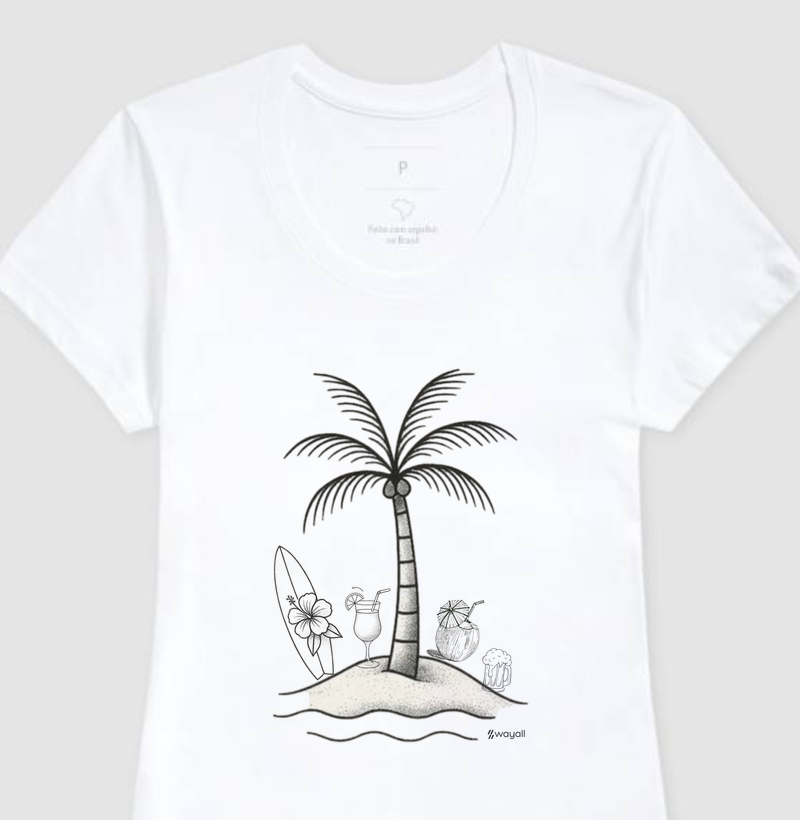 Camiseta Baby Look - The Island