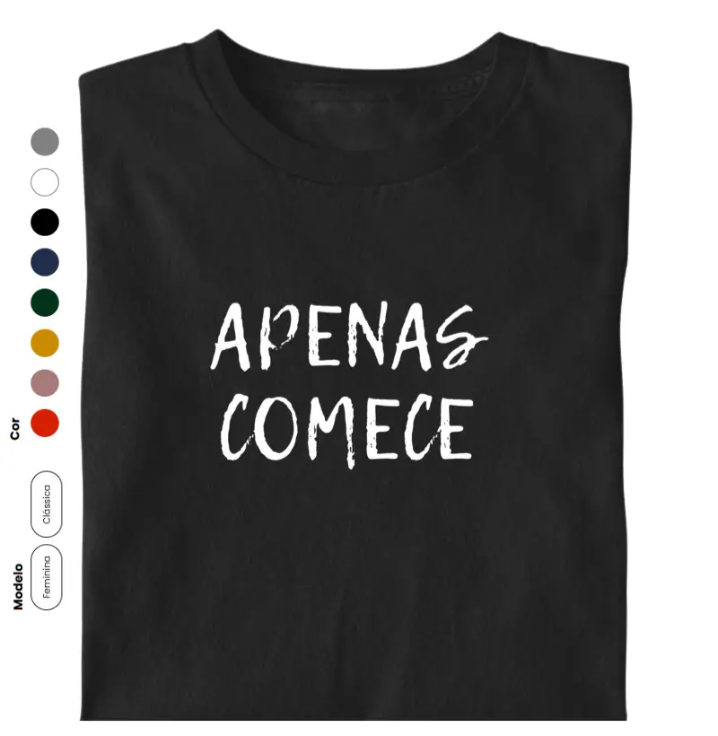APENAS COMECE estampas pretas e brancas