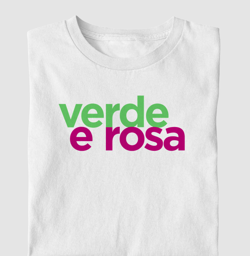 Camiseta Samba Verde e Rosa