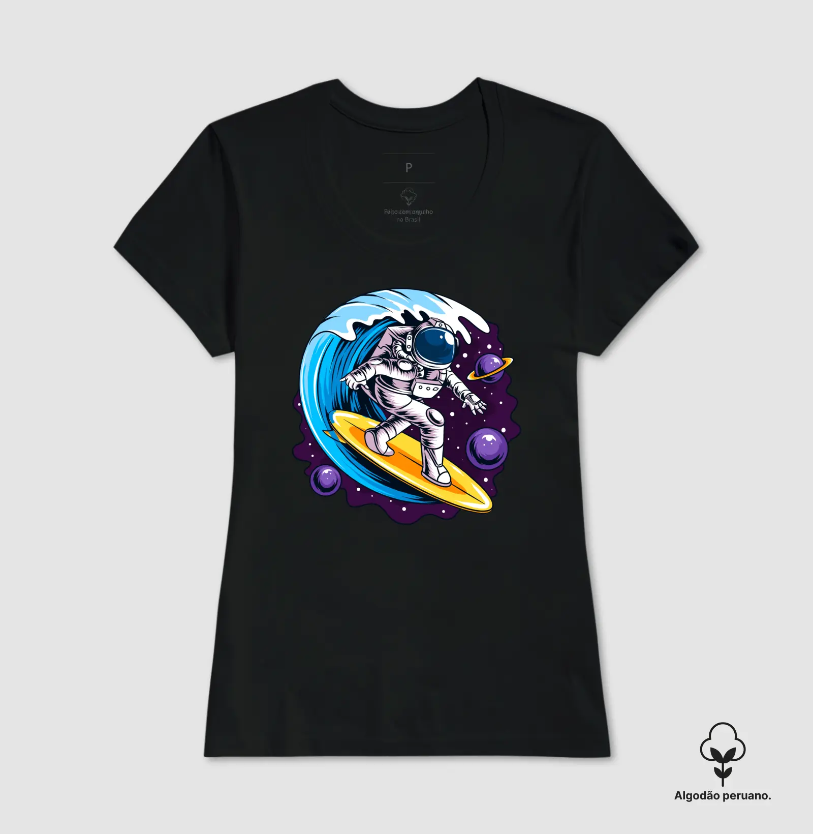 Baby Look Premium Astronauts Surf On