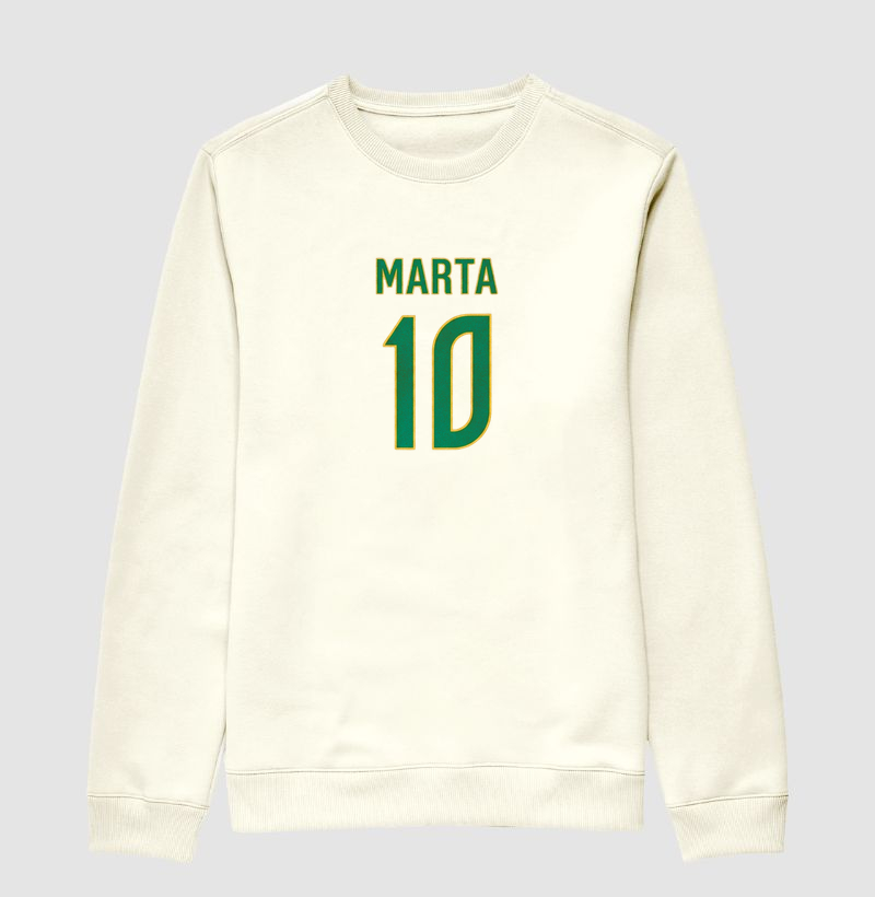 feminina de futebol estampa "marta 10" joga bonita