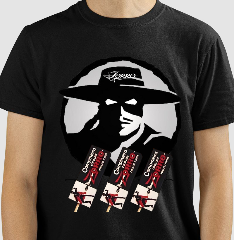 Camiseta Pirulito Zorro