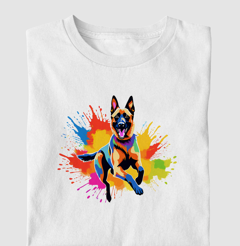 Pastor Malinois Aquarela