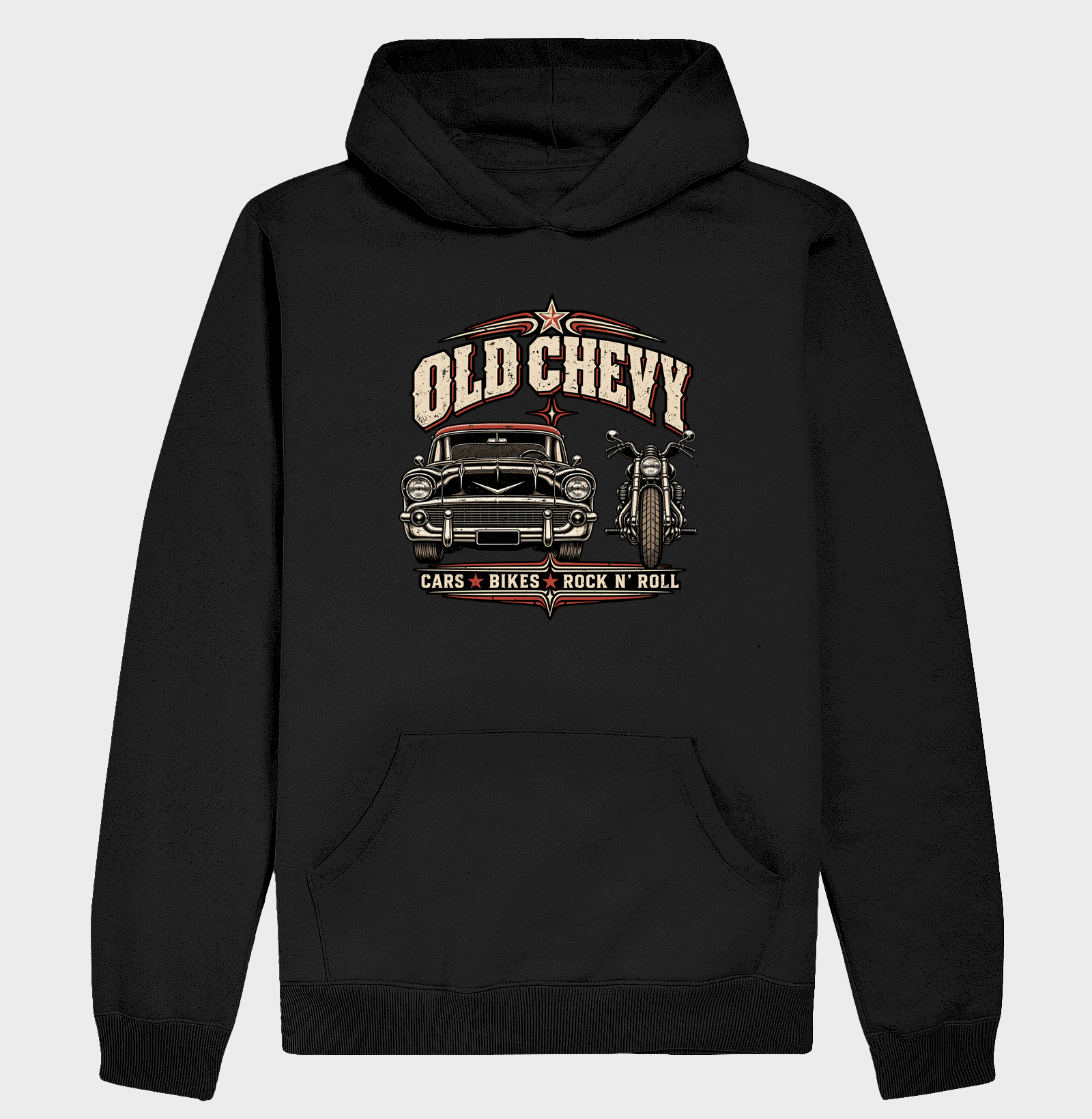 Side by Side | Steel & Wheels - Old Chevy - Hoodie Moletom