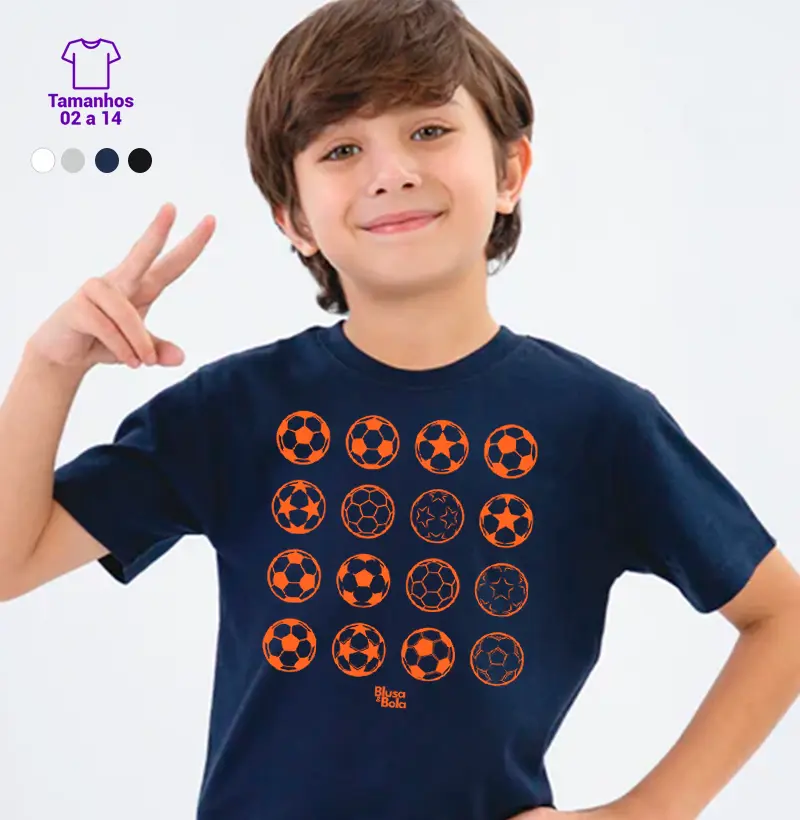 Camiseta Bolas Linhas - Kids