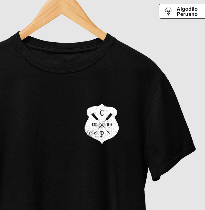 Camiseta Masculina Algodão Peruano - Escudo Vintage II
