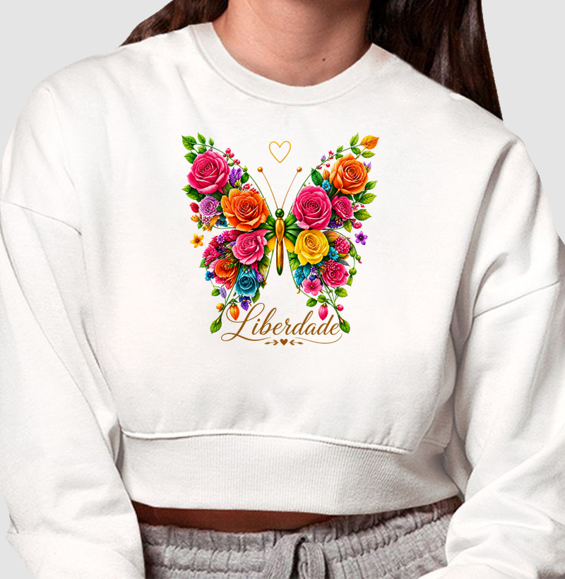 Camiseta Borboleta Liberdade