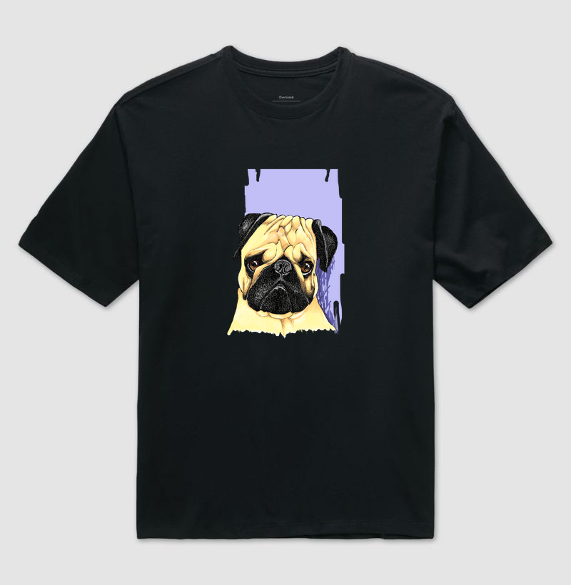 Camiseta Oversized Pequeno Buldogue