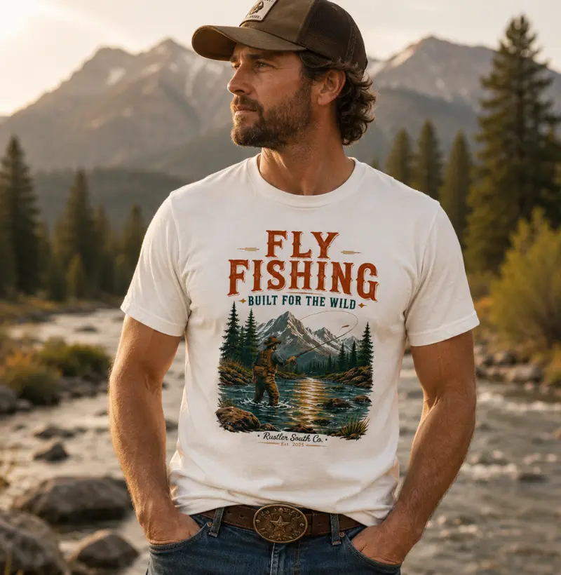 Camiseta Country Adventure Fly Fishing – Built for the Wild
