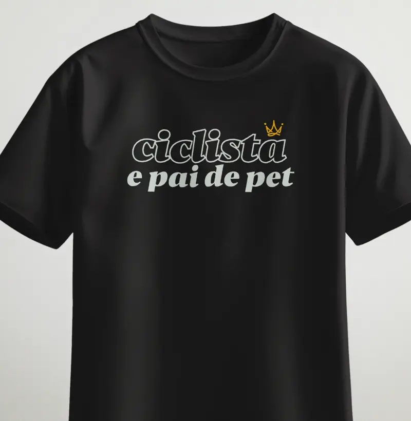 Ciclista e pai de pet