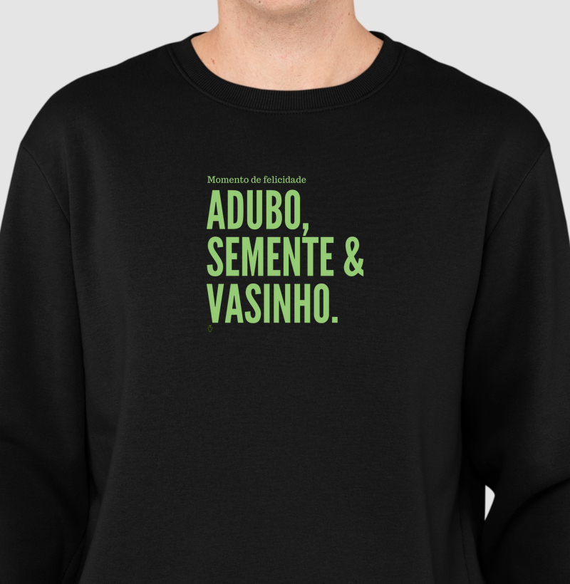 Adubo, semente e vasinho